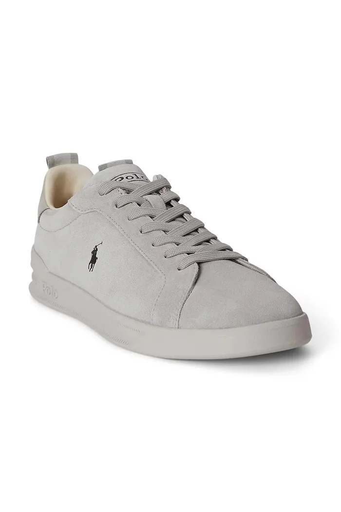 Polo Ralph Lauren Hrt Crt Rib маратонки от велур сиви 809P13080002