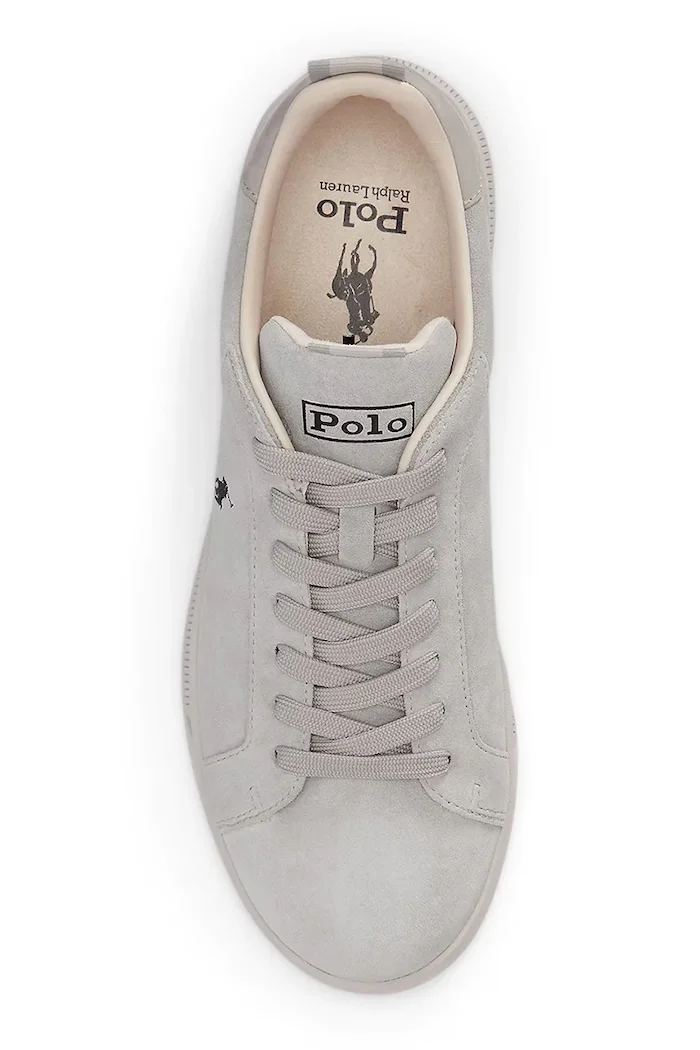 Polo Ralph Lauren Hrt Crt Rib маратонки от велур сиви 809P13080002