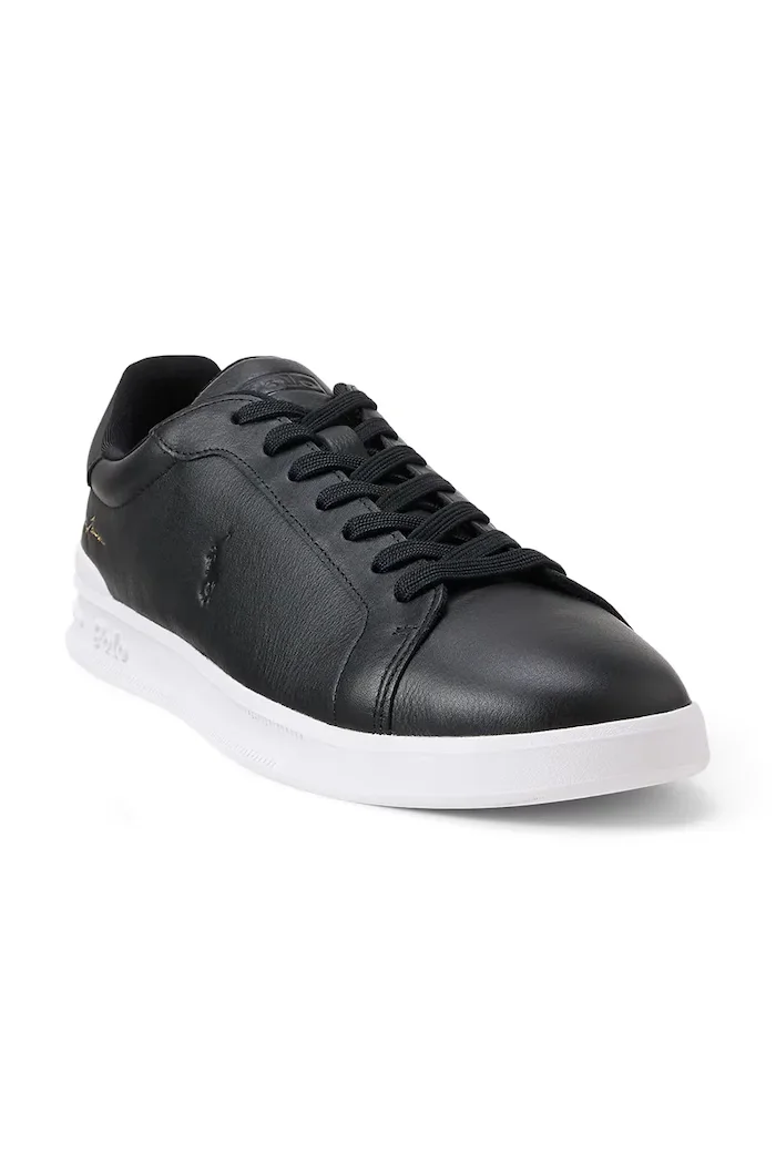 Polo Ralph Lauren Hrt Crt Sig маратонки мъжки от кожа черни 809P13083002