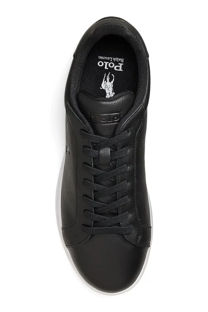 Polo Ralph Lauren Hrt Crt Sig маратонки мъжки от кожа черни 809P13083002