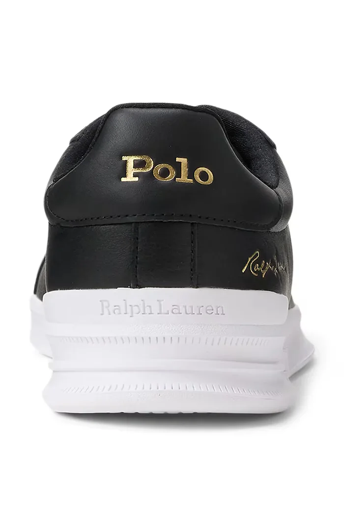 Polo Ralph Lauren Hrt Crt Sig маратонки мъжки от кожа черни 809P13083002
