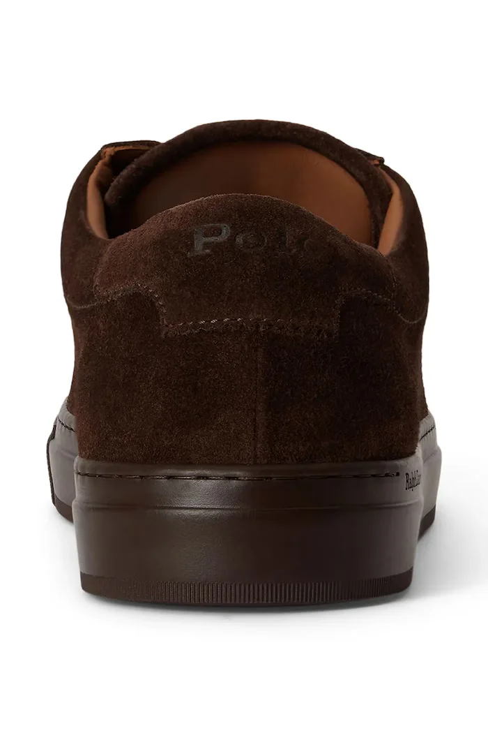 Polo Ralph Lauren Jermain Lux маратонки мъжки от велур кафяви 809P15705003