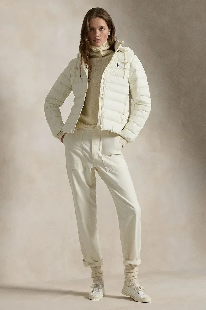 Polo Ralph Lauren капитонирано яке дамско бежово 211958932