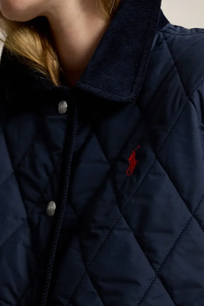 Polo Ralph Lauren капитонирано яке дамско тъмносиньо 211B17293