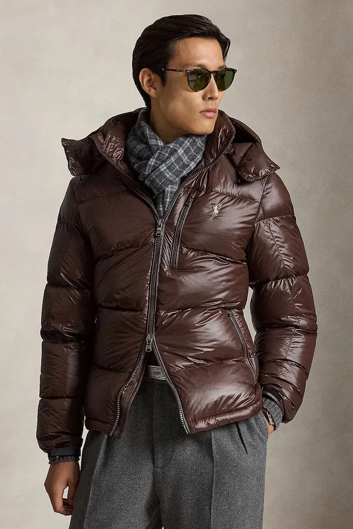 Polo Ralph Lauren капитонирано яке мъжко кафяво 710968281