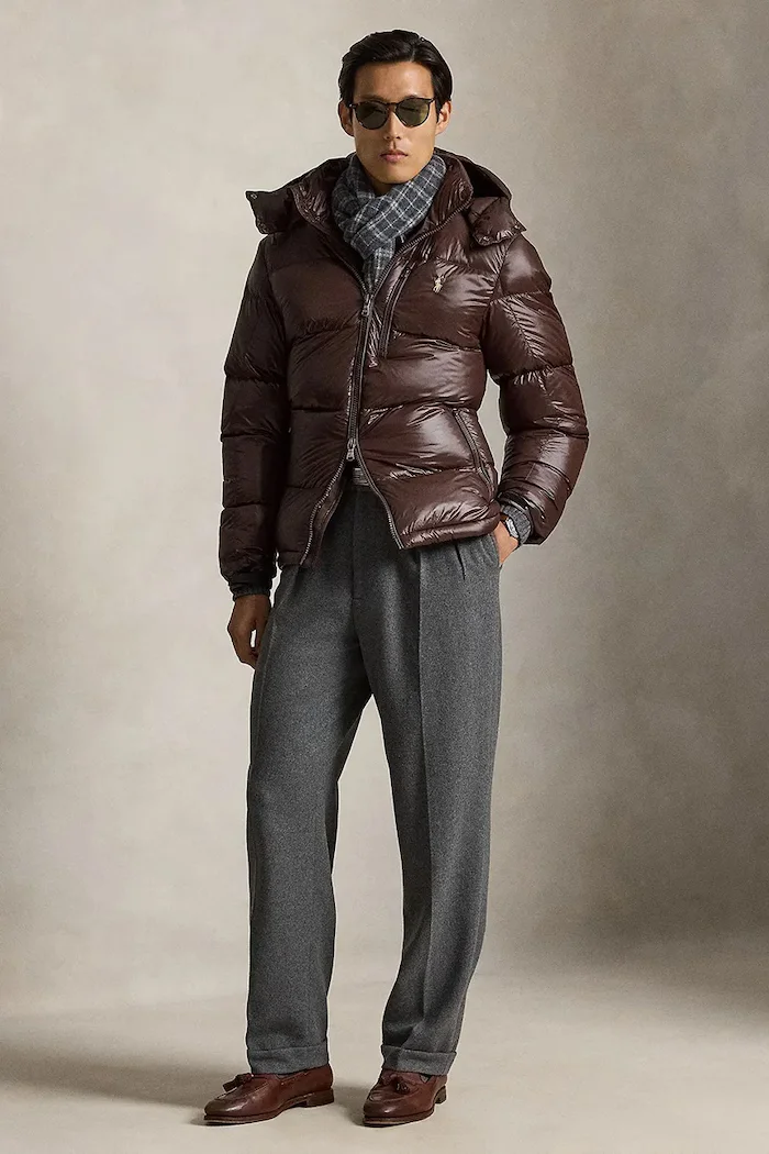 Polo Ralph Lauren капитонирано яке мъжко кафяво 710968281