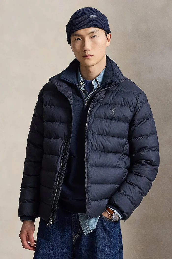 Polo Ralph Lauren капитонирано яке мъжко тъмносиньо 710B20424