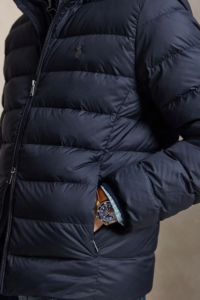 Polo Ralph Lauren капитонирано яке мъжко тъмносиньо 710B20424