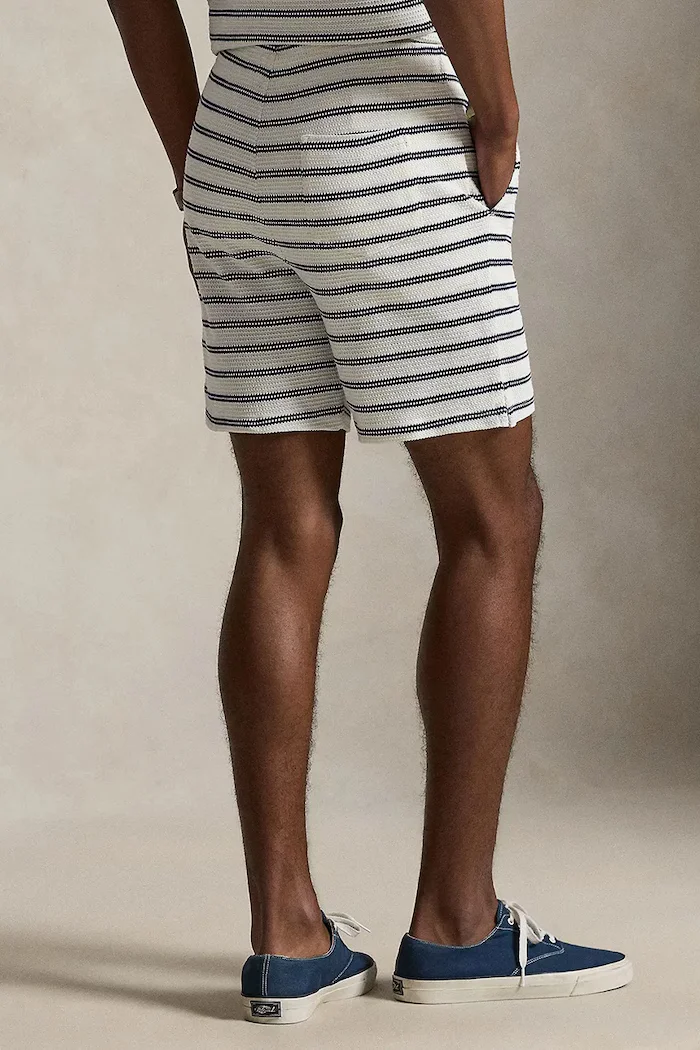 Polo Ralph Lauren къс панталон мъжки памучен бежов със стандартна талия 710B14506