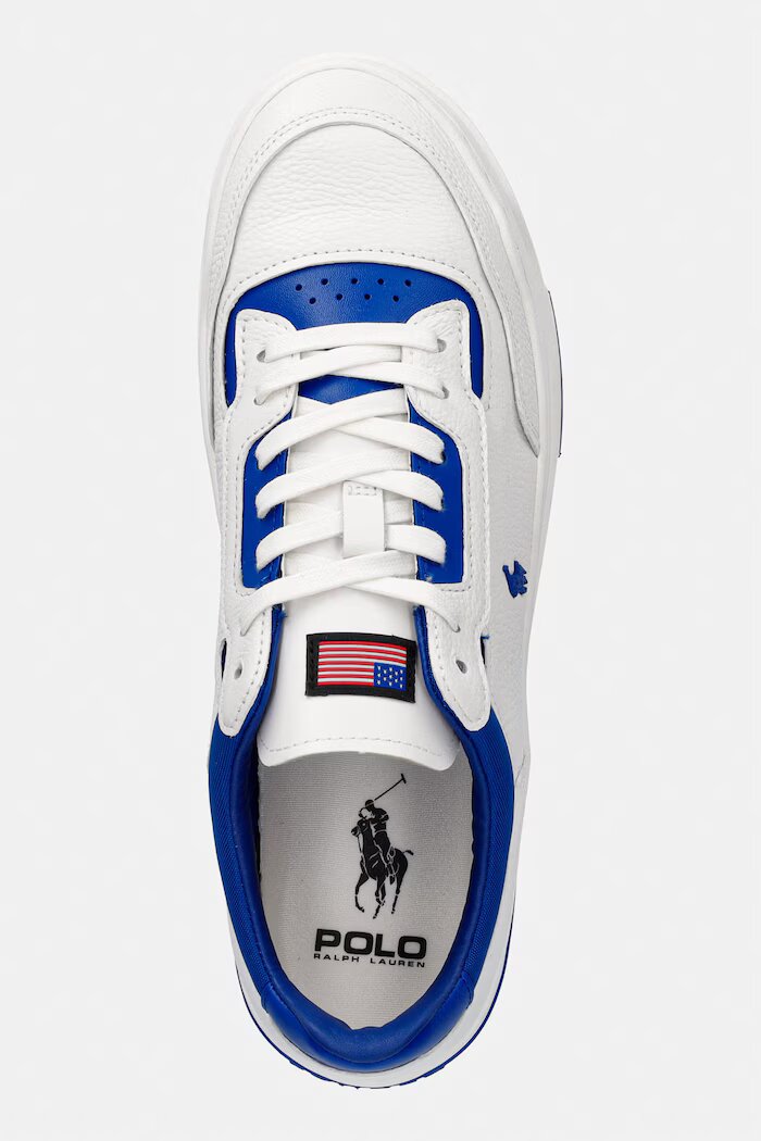 Polo Ralph Lauren Kenmare маратонки мъжки от кожа бели 809P07528002