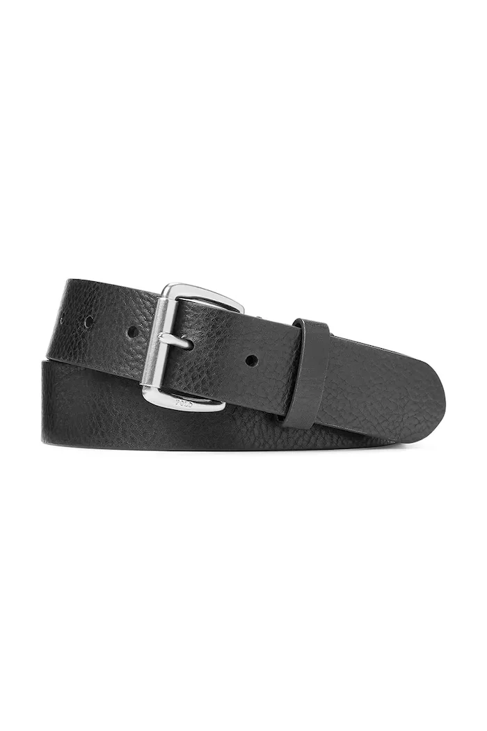 Polo Ralph Lauren колан мъжки от кожа черен