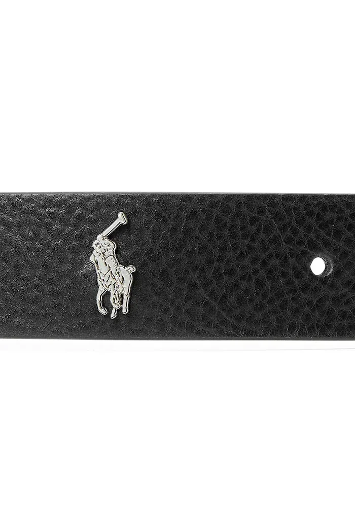 Polo Ralph Lauren колан мъжки от кожа черен