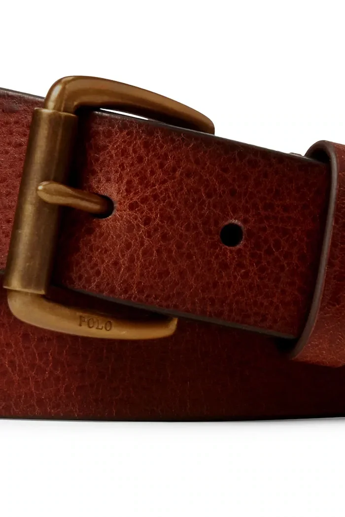 Polo Ralph Lauren колан мъжки от кожа кафяв 405826042002