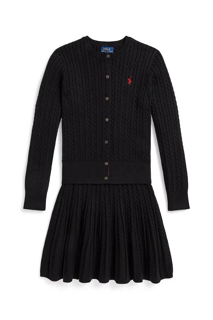Polo Ralph Lauren комплект за деца от памук черен 313B28257001