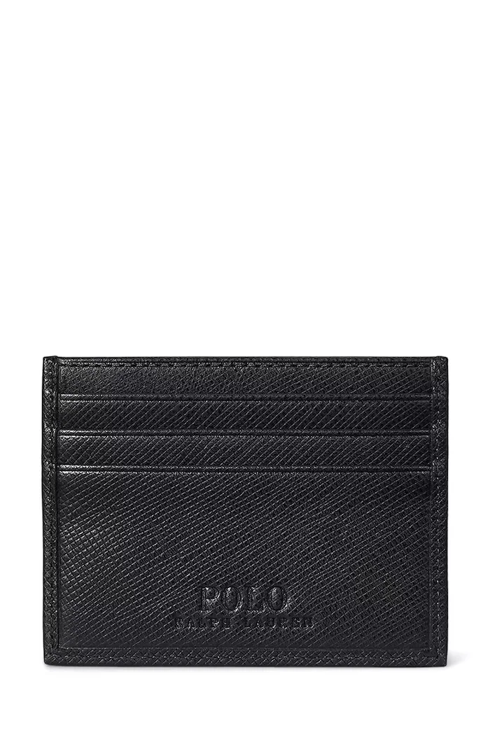 Polo Ralph Lauren Кожен калъф за карти мъжки в черно 405931677