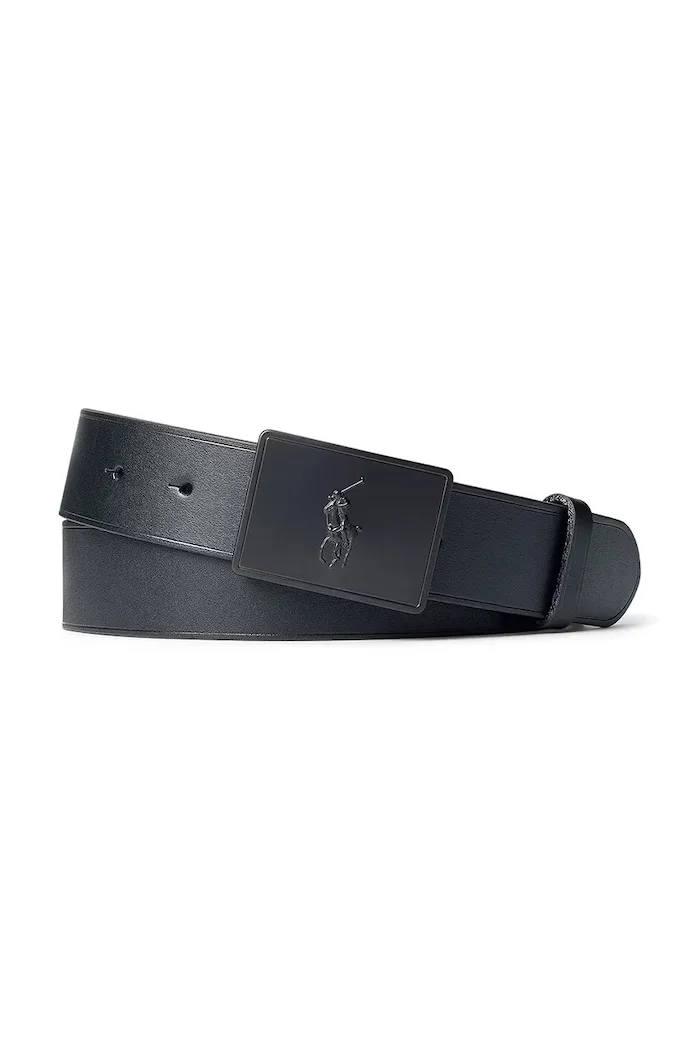 Polo Ralph Lauren Кожен колан мъжки в черно 405691693005