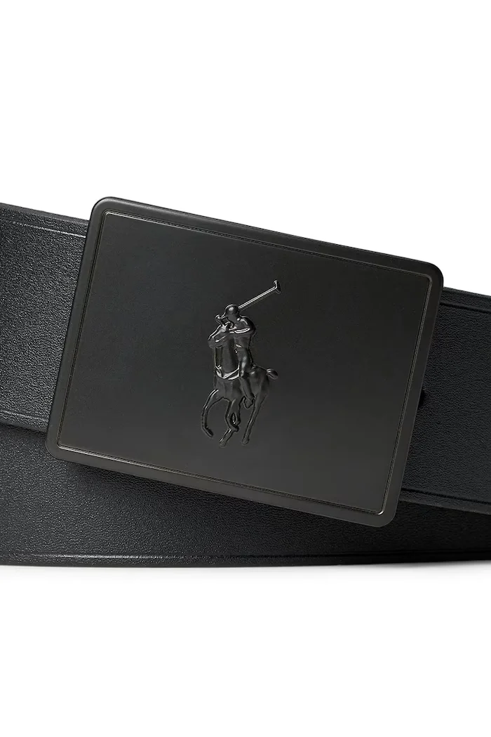 Polo Ralph Lauren Кожен колан мъжки в черно 405691693005