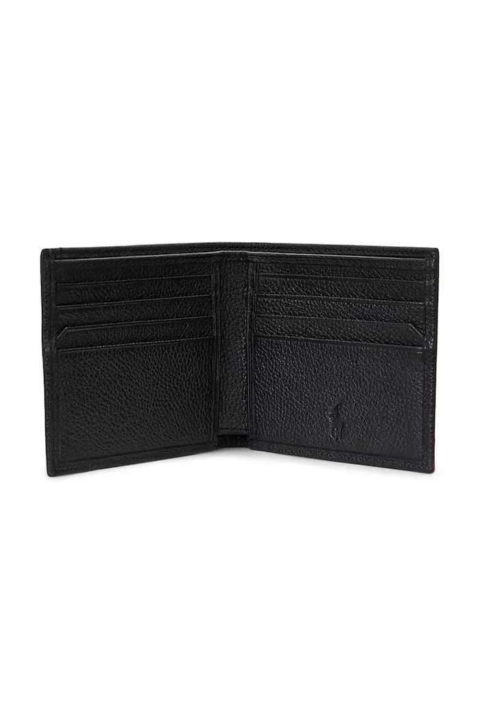 Polo Ralph Lauren Кожен портфейл мъжки в черно 405963224