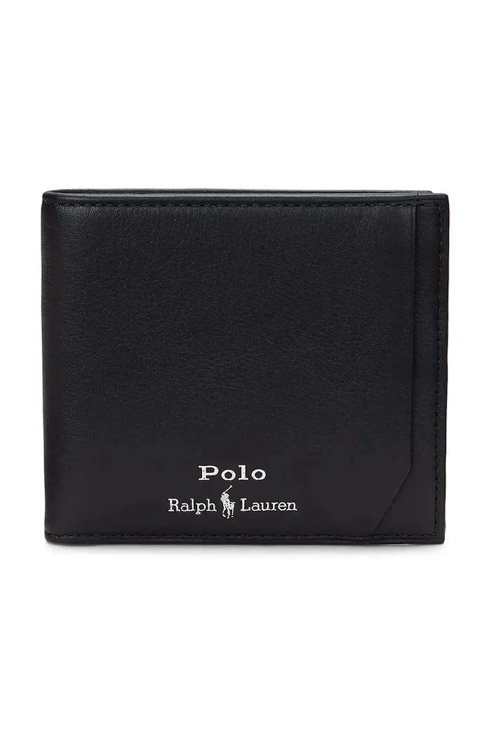 Polo Ralph Lauren Кожен портфейл мъжки в черно 405963228