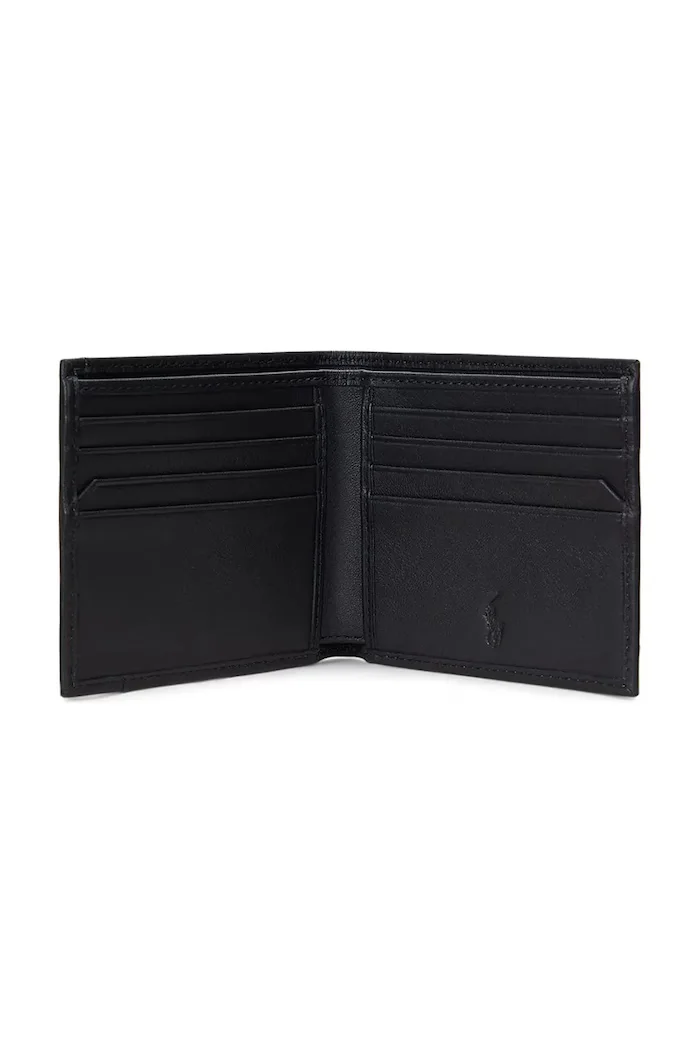 Polo Ralph Lauren Кожен портфейл мъжки в черно 405963228
