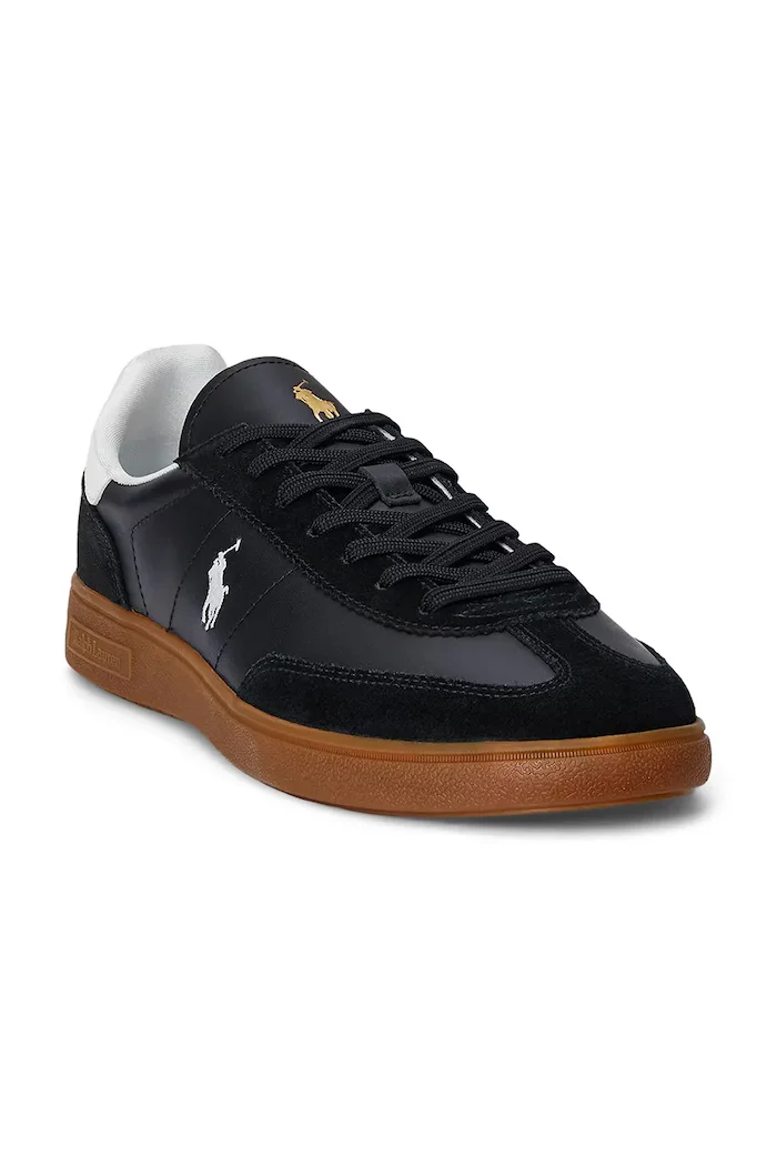 Polo Ralph Lauren Кожени маратонки Bedford Pp в черно 809961181002