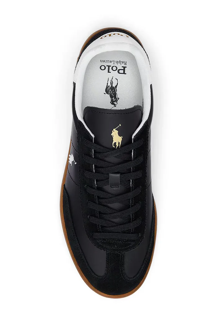 Polo Ralph Lauren Кожени маратонки Bedford Pp в черно 809961181002