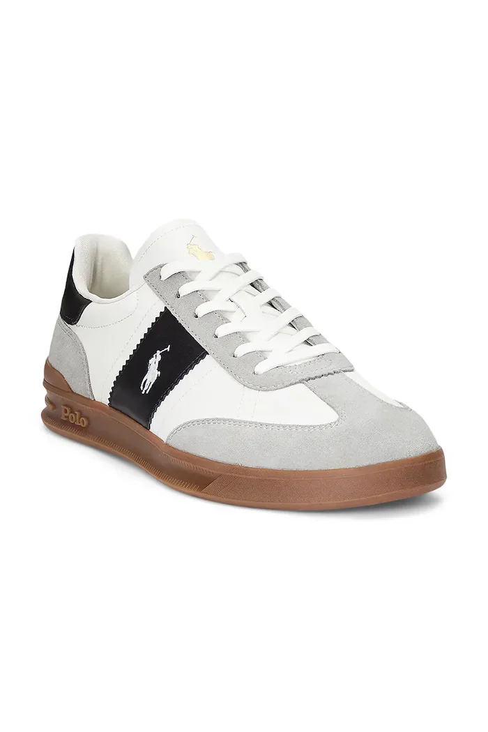 Polo Ralph Lauren Кожени маратонки Hrt Aera Pp в бяло 809956119002