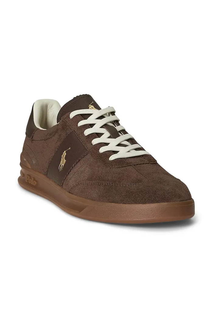 Polo Ralph Lauren Кожени маратонки Hrt Aera Pp в кафяво 809973707001