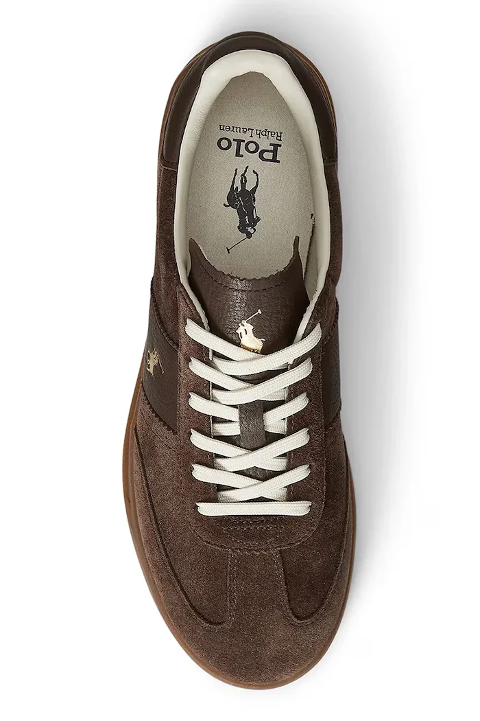 Polo Ralph Lauren Кожени маратонки Hrt Aera Pp в кафяво 809973707001