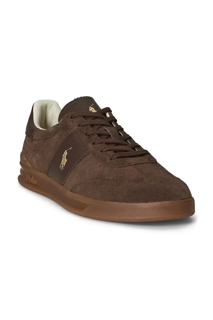 Polo Ralph Lauren Кожени маратонки Hrt Aera Pp в кафяво 809973707001