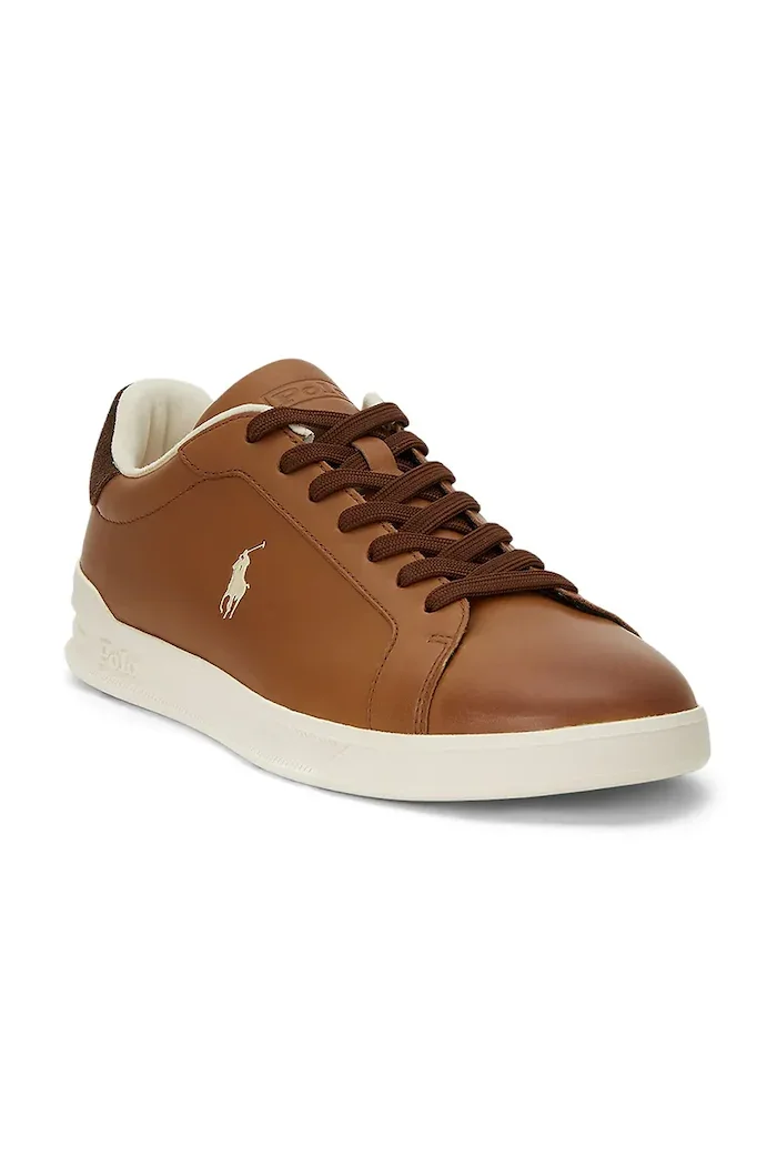 Polo Ralph Lauren Кожени маратонки Hrt Crt Ii в кафяво 809965073001
