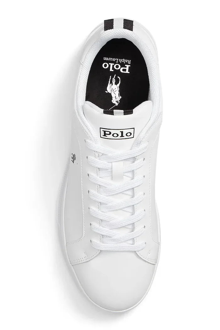 Polo Ralph Lauren Кожени маратонки Hrt Ct II в бяло 809860883006