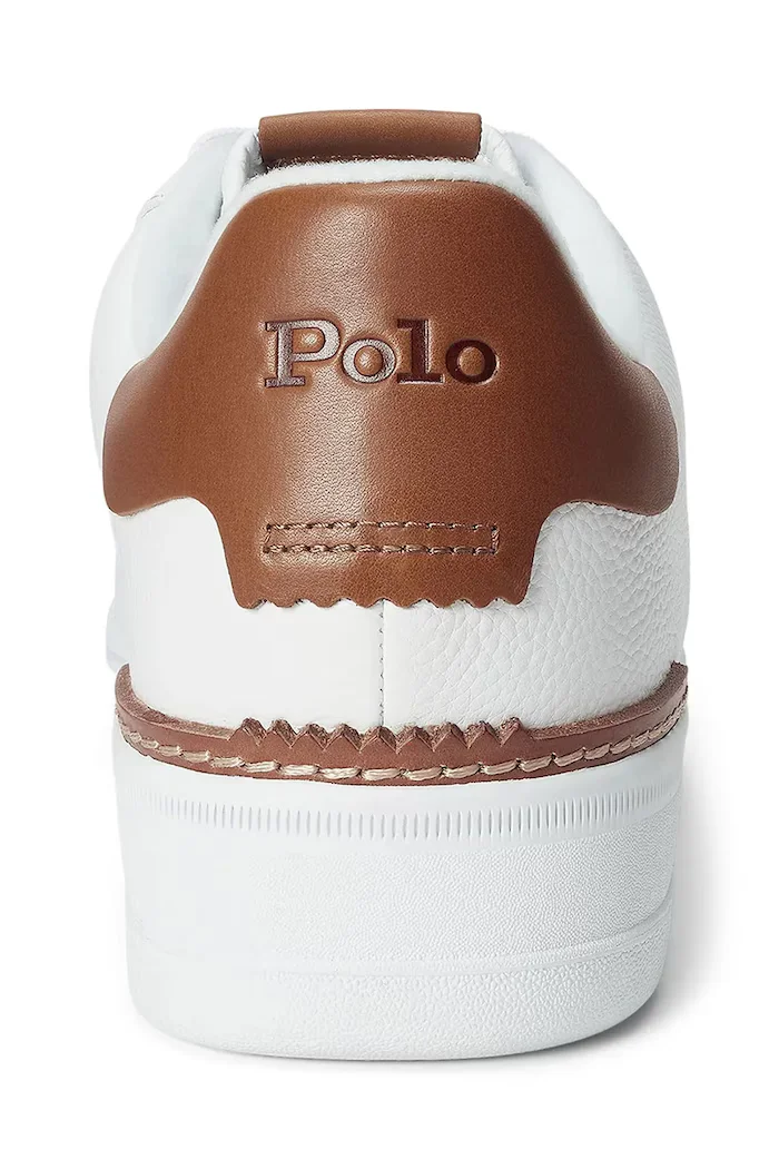 Polo Ralph Lauren Кожени маратонки Masters Crt в бяло 809923071002