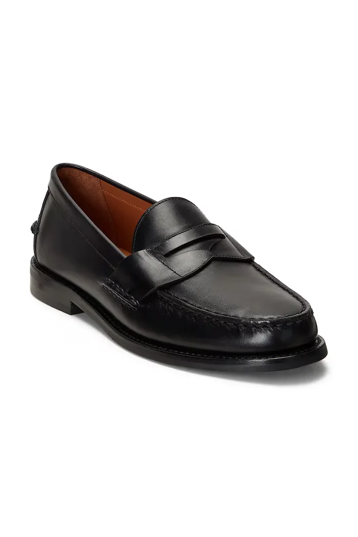 Polo Ralph Lauren Кожени мокасини Alston Penny в черно 803932221002