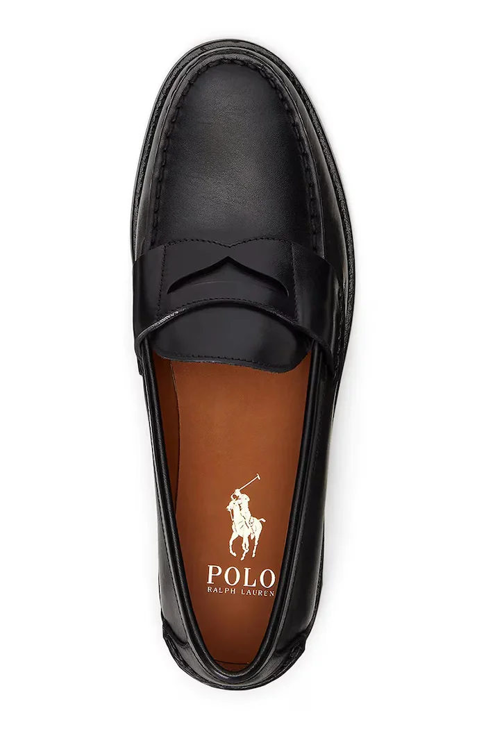 Polo Ralph Lauren Кожени мокасини Alston Penny в черно 803932221002