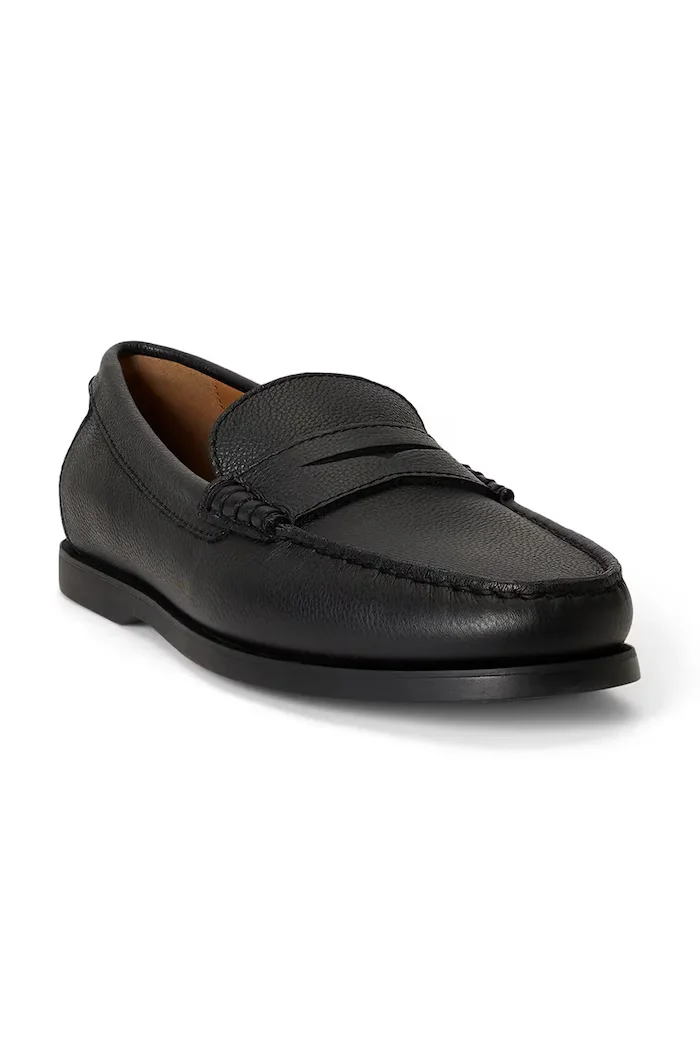 Polo Ralph Lauren лоуфъри мъжки от кожа Merton Penny черни 803P15850001