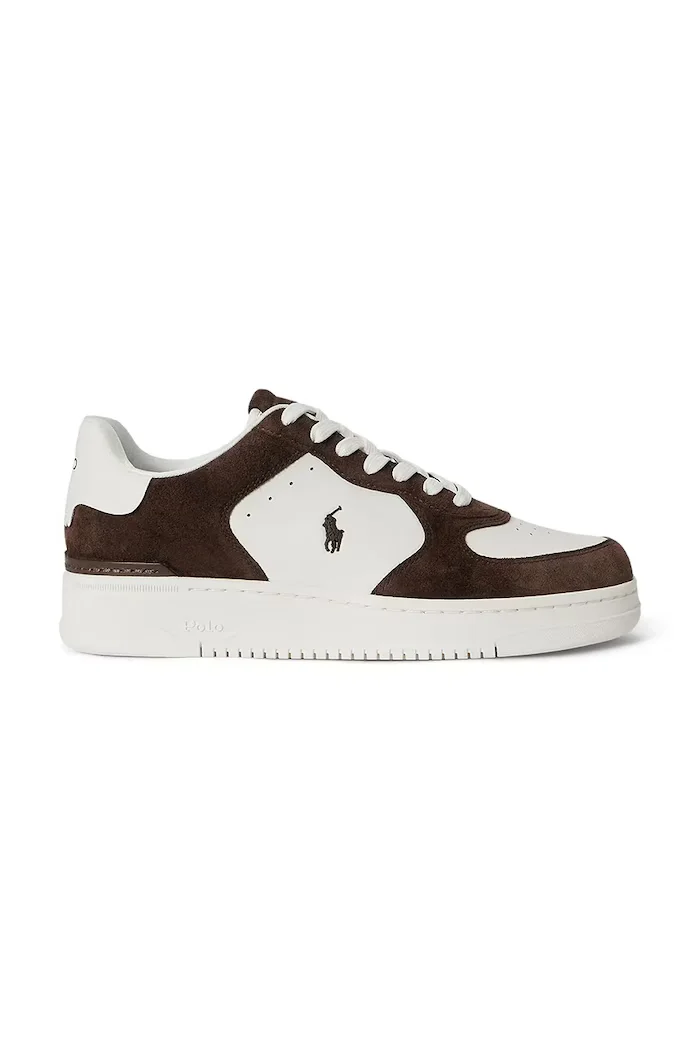 Polo Ralph Lauren Masters Crt маратонки мъжки от кожа бели 809P15491002