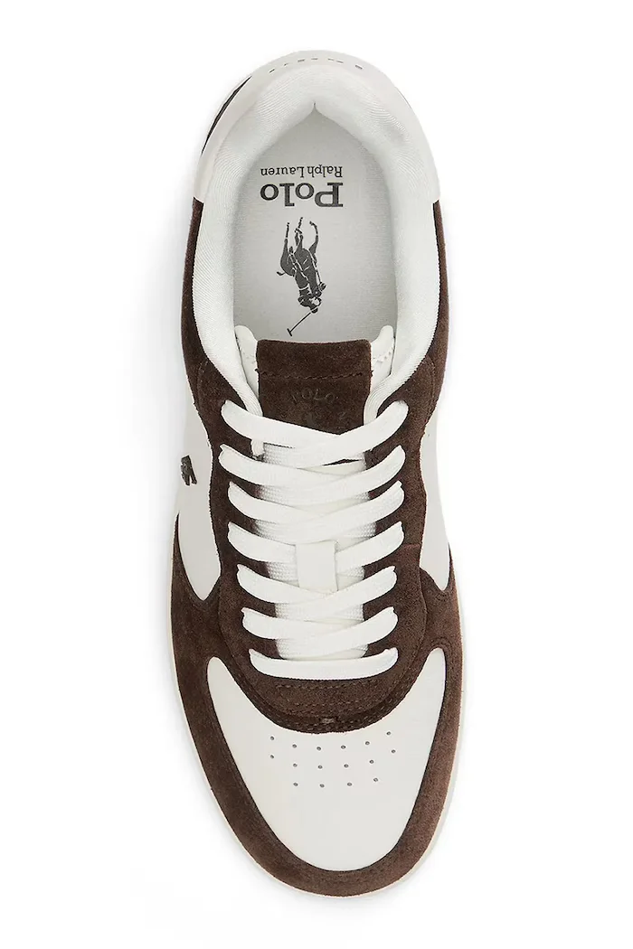 Polo Ralph Lauren Masters Crt маратонки мъжки от кожа бели 809P15491002