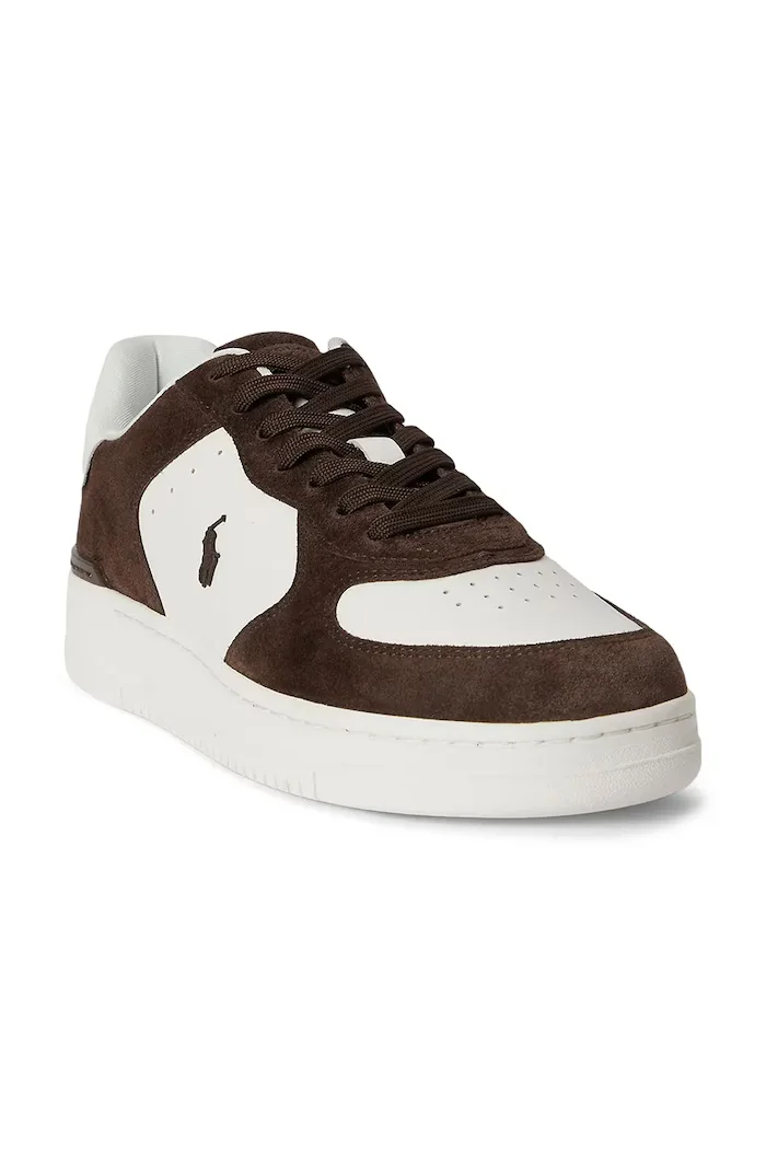 Polo Ralph Lauren Masters Crt маратонки мъжки от кожа бели 809P15491002