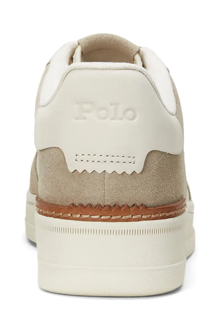 Polo Ralph Lauren Masters Crt маратонки мъжки от кожа бежови 809945251002