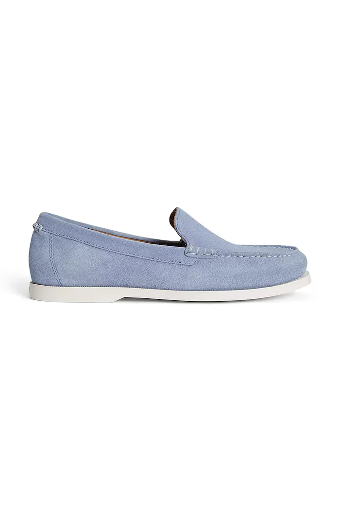 Polo Ralph Lauren мъжки кожени мокасини Merton Vnetn сини 803P09766003
