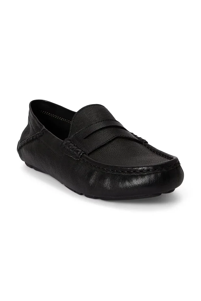 Polo Ralph Lauren мокасини мъжки кожени Anders Collp черни 803P07633001