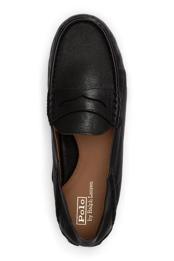 Polo Ralph Lauren мокасини мъжки кожени Anders Collp черни 803P07633001