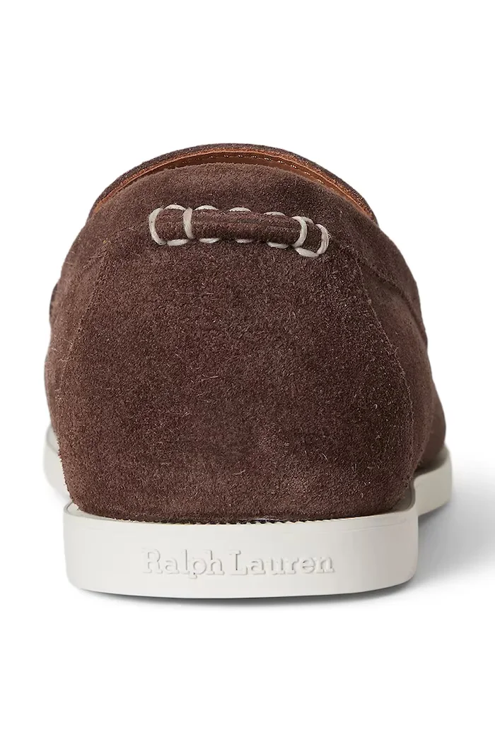 Polo Ralph Lauren мокасини мъжки от велур Merton Vnetn кафяви 803P09766001