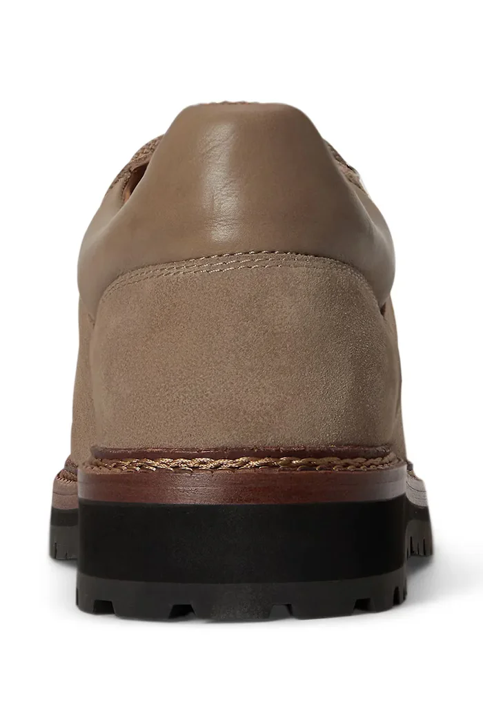 Polo Ralph Lauren обувки мъжки от кожа Polo Alp Low бежови 812P15877002