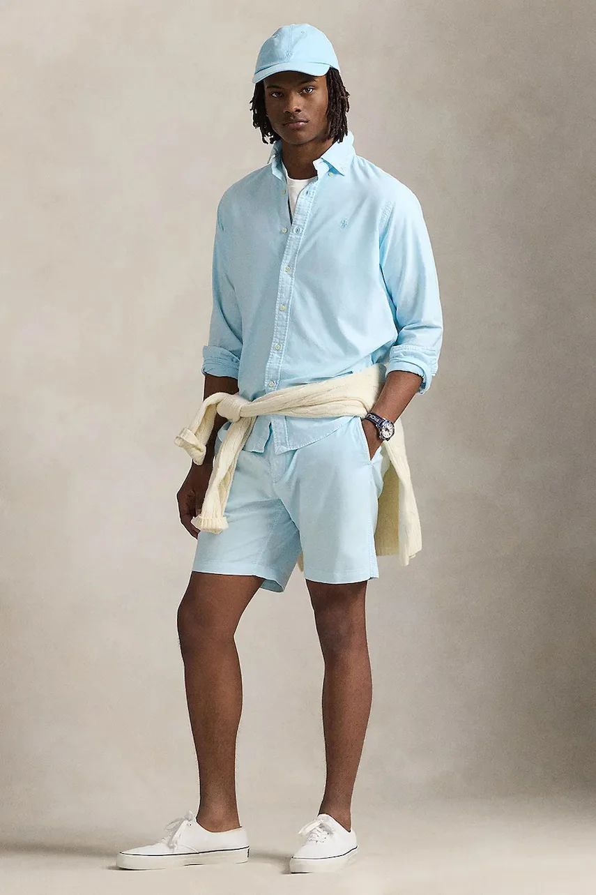 Polo Ralph Lauren Памучен къс панталон Flat Front