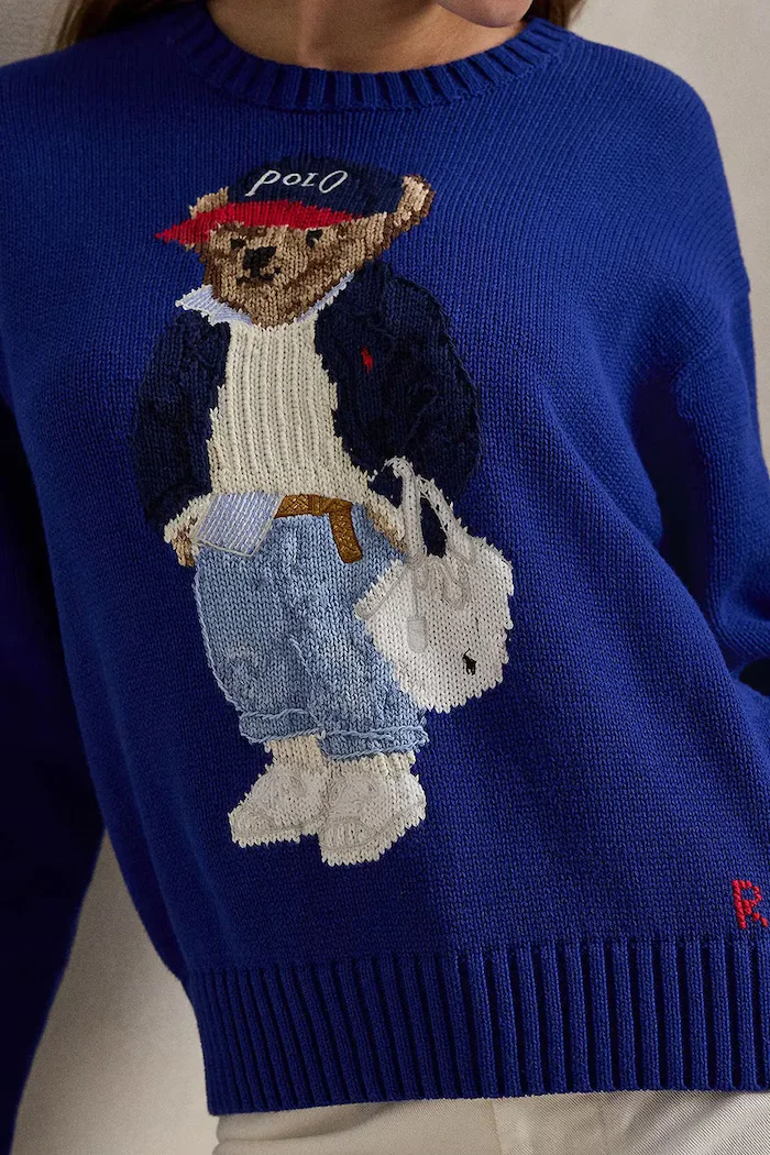 Polo Ralph Lauren Памучен пуловер в тъмносиньо 211A96238
