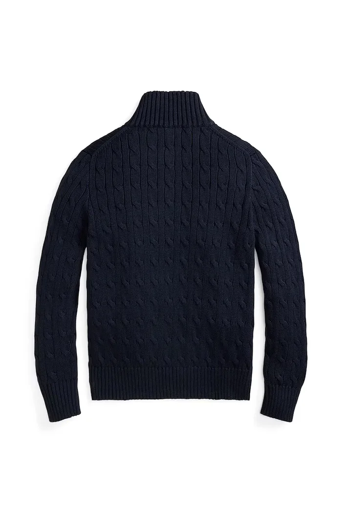 Polo Ralph Lauren Памучен пуловер в тъмносиньо 323868894017