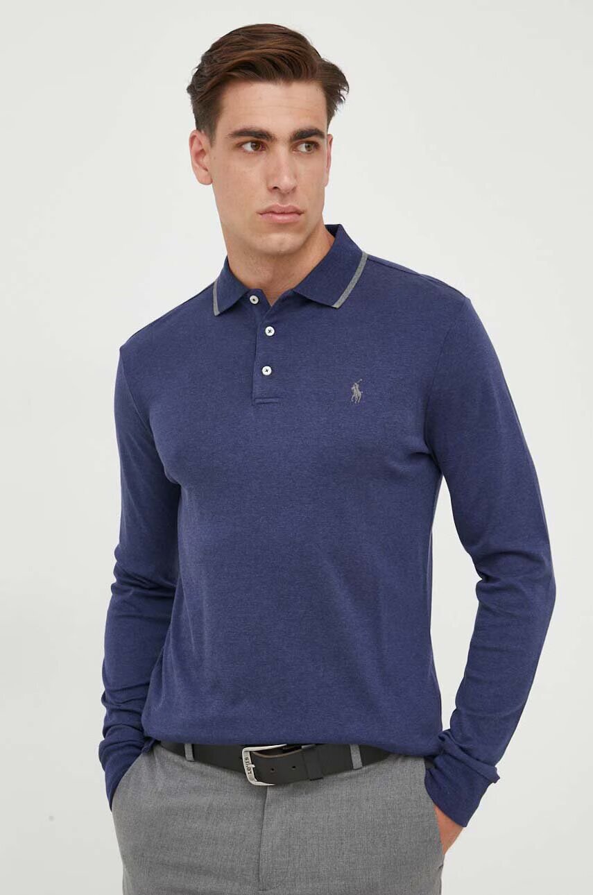 Polo Ralph Lauren Памучна блуза с дълги ръкави