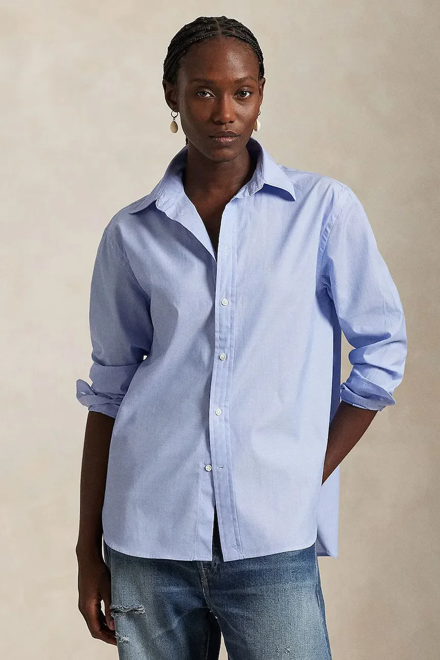 Polo Ralph Lauren Памучна риза Long Sleeve Light Shirt